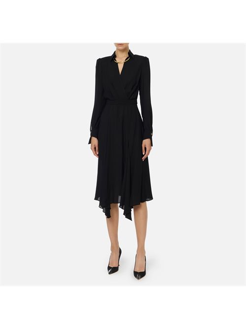 Abito in georgette con collana tubolare ELISABETTA FRANCHI | ABT0356E2/110